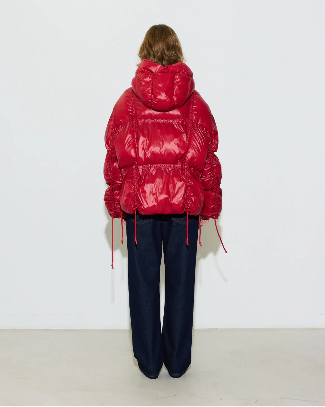 zimní bunda puffer paris red