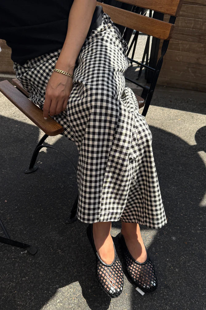 kalhoty Arc Gingham Black