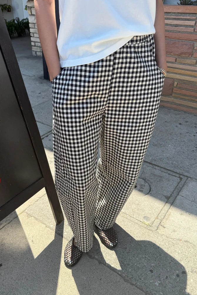 kalhoty Arc Gingham Black