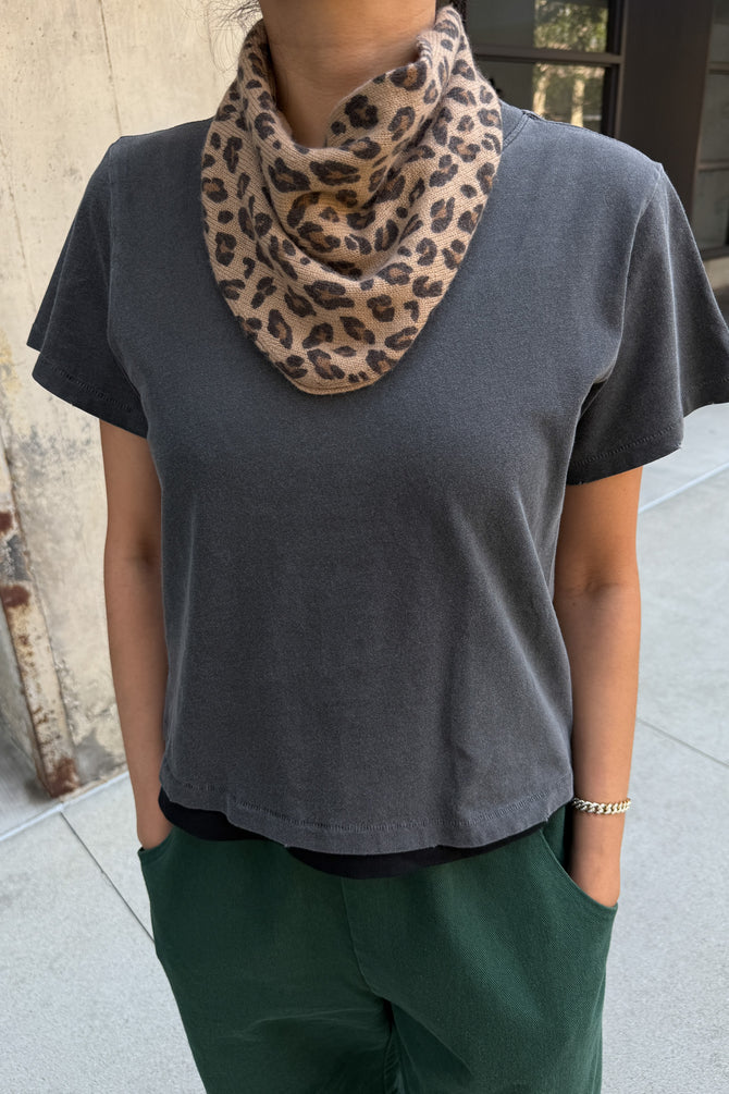 šátek Cashmere Bandana leopard