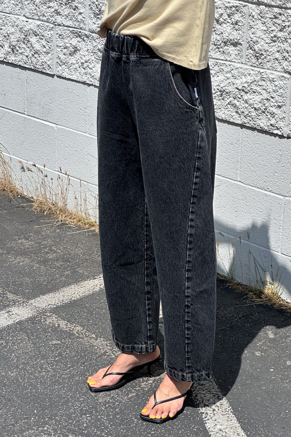 kalhoty Arc black denim