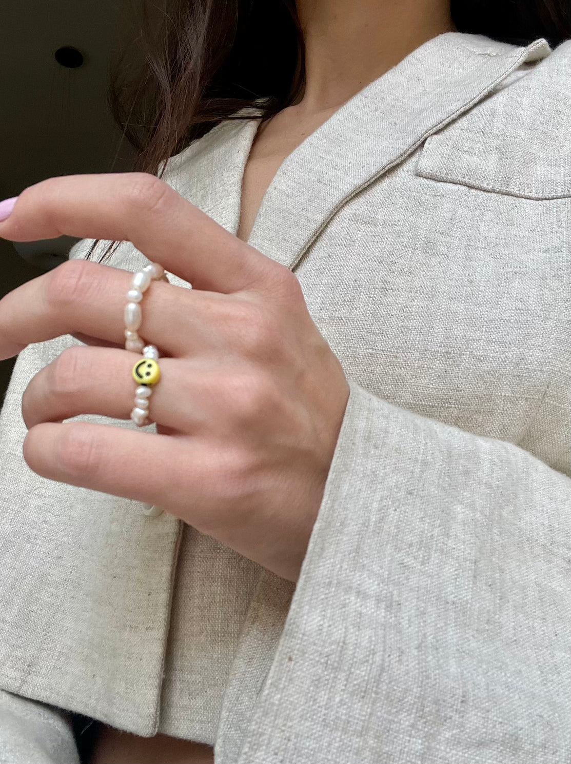 perlový prstýnek by LE STUDIO