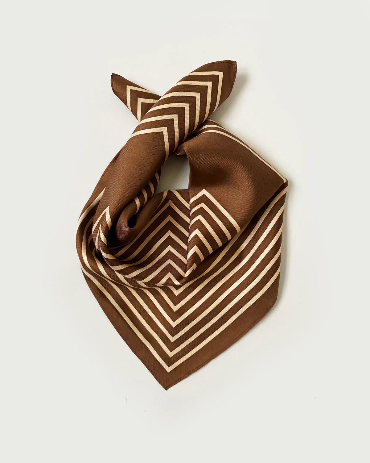 Šátek silk NO. 17 Chocolate 50 cm