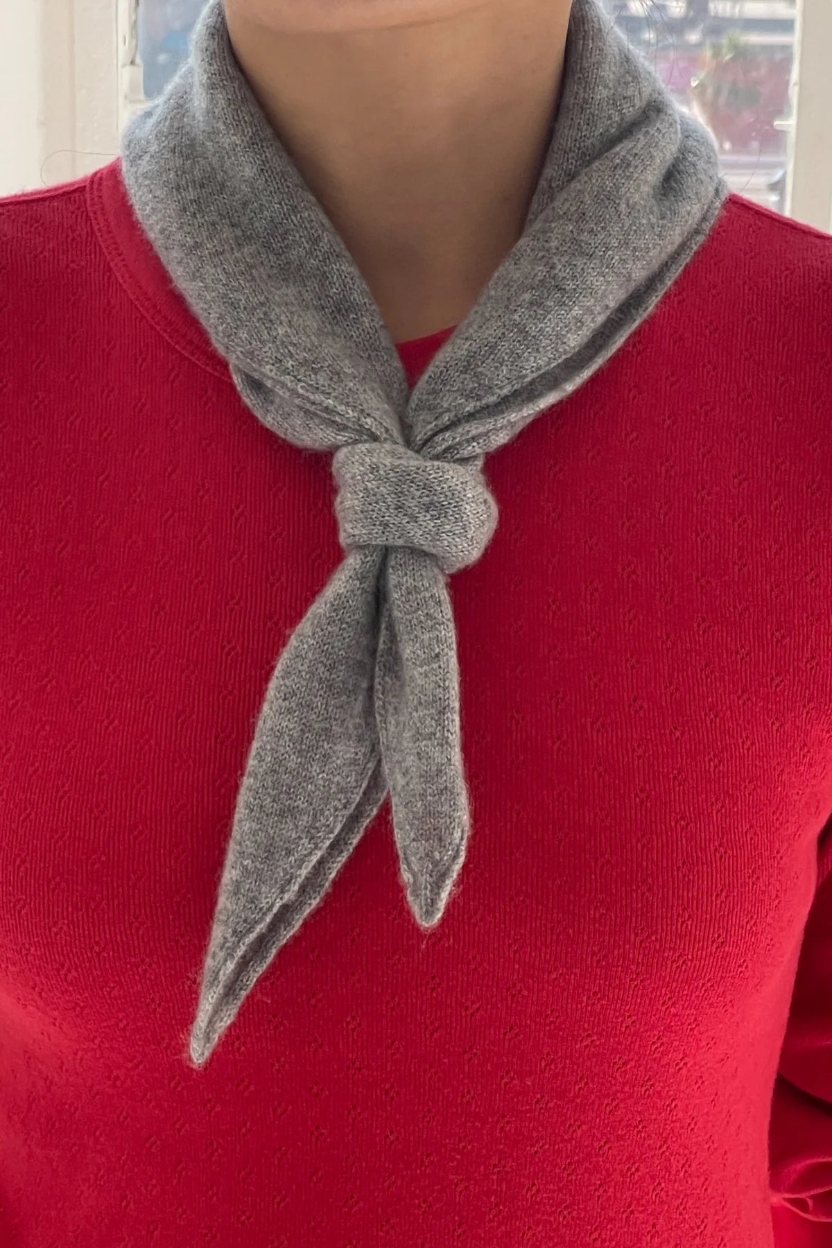 šátek Cashmere Bandana grey