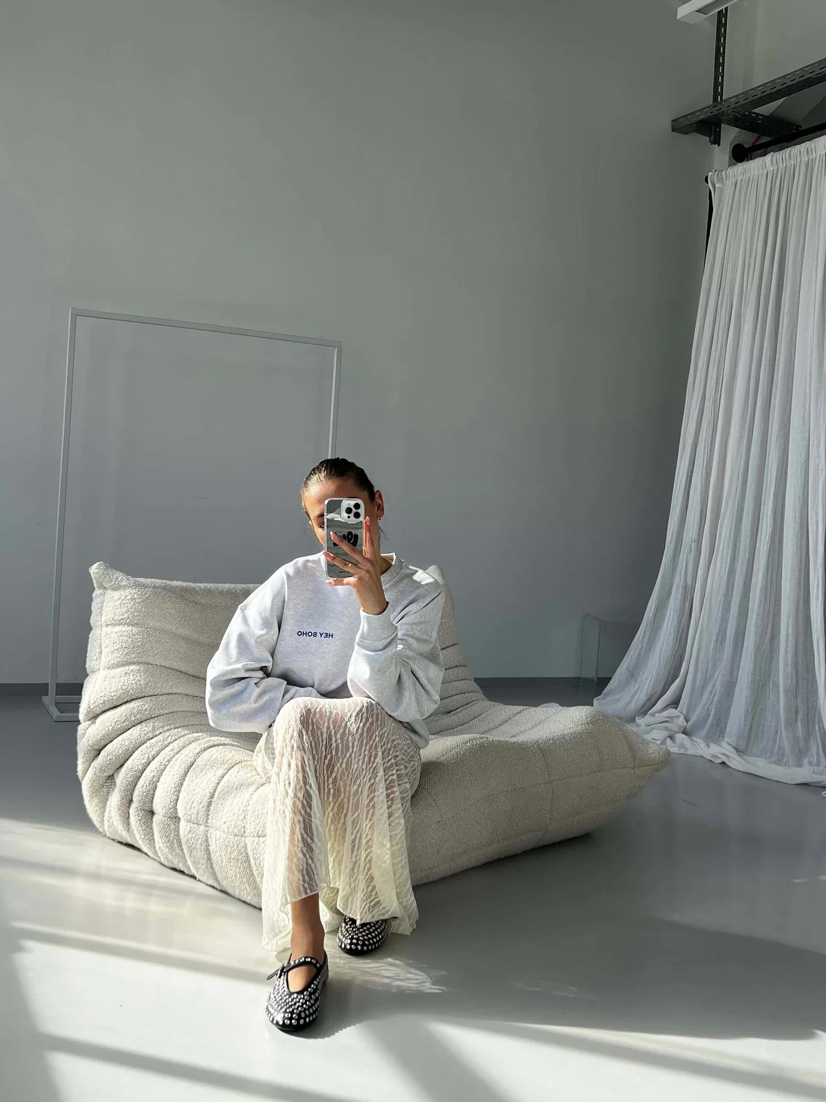 mikina Energy Grey Melange