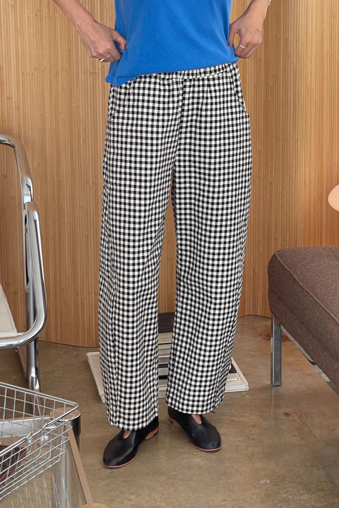 kalhoty Arc Gingham Black