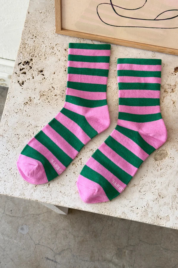 socks Wally wide/pink green