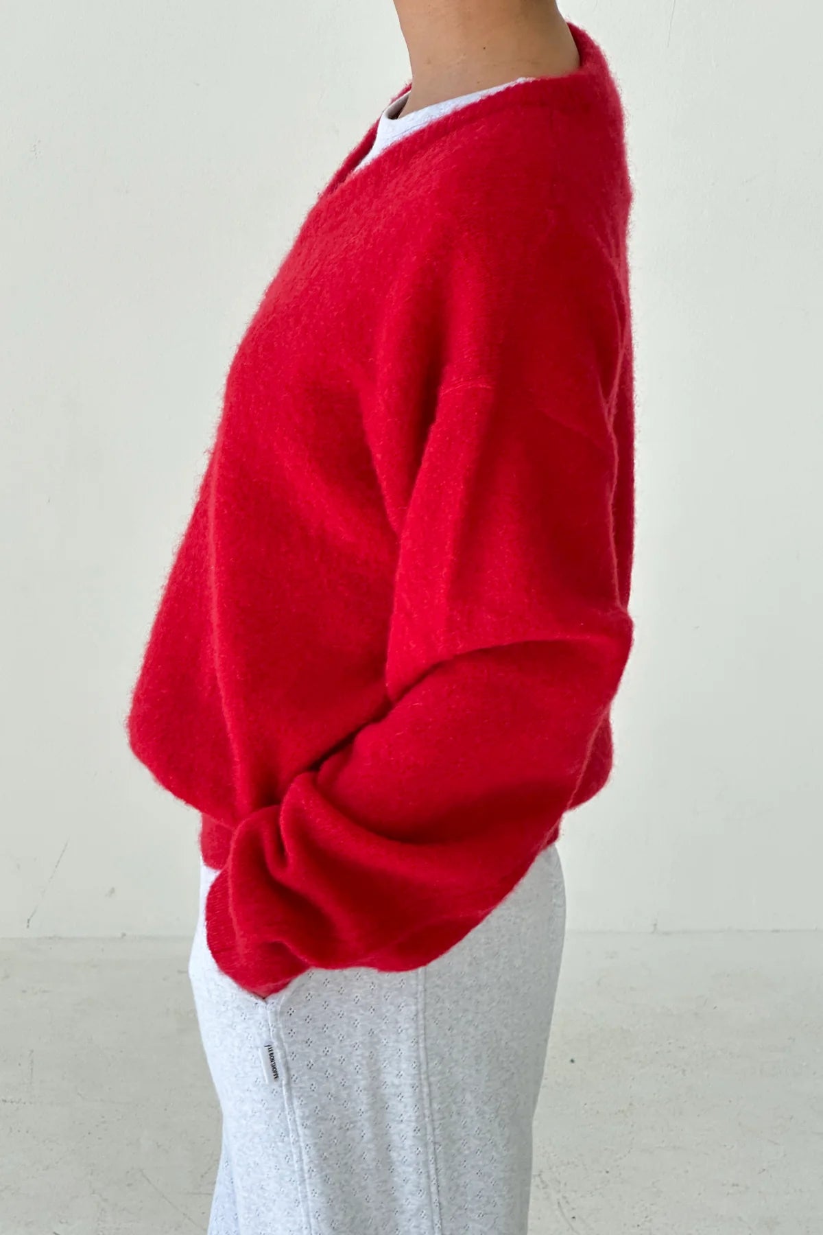 svetr James mohair red