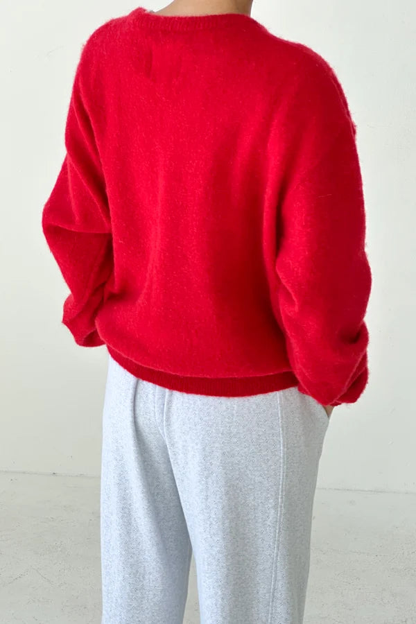 svetr James mohair red