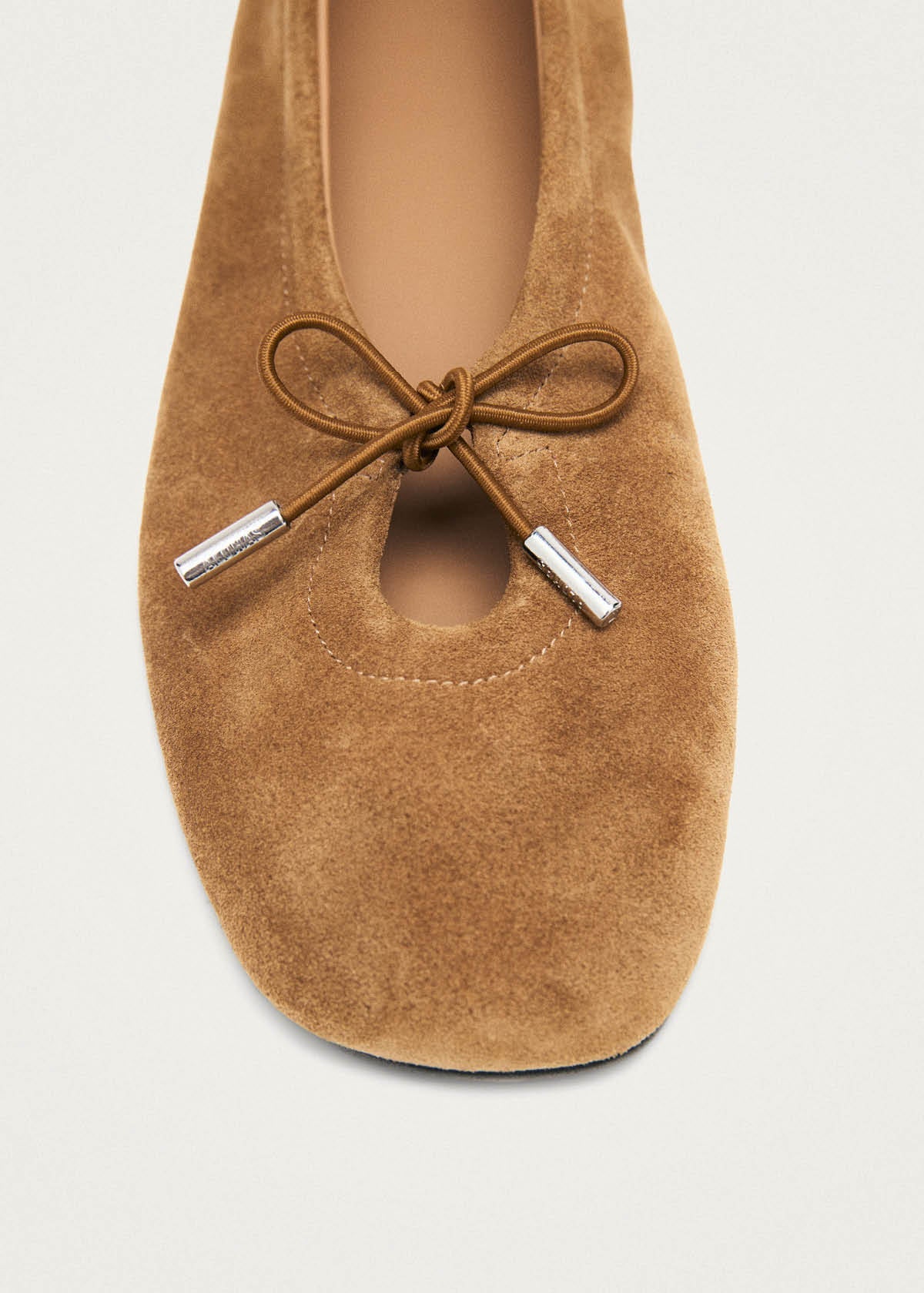baleríny rosalind suede tan leather
