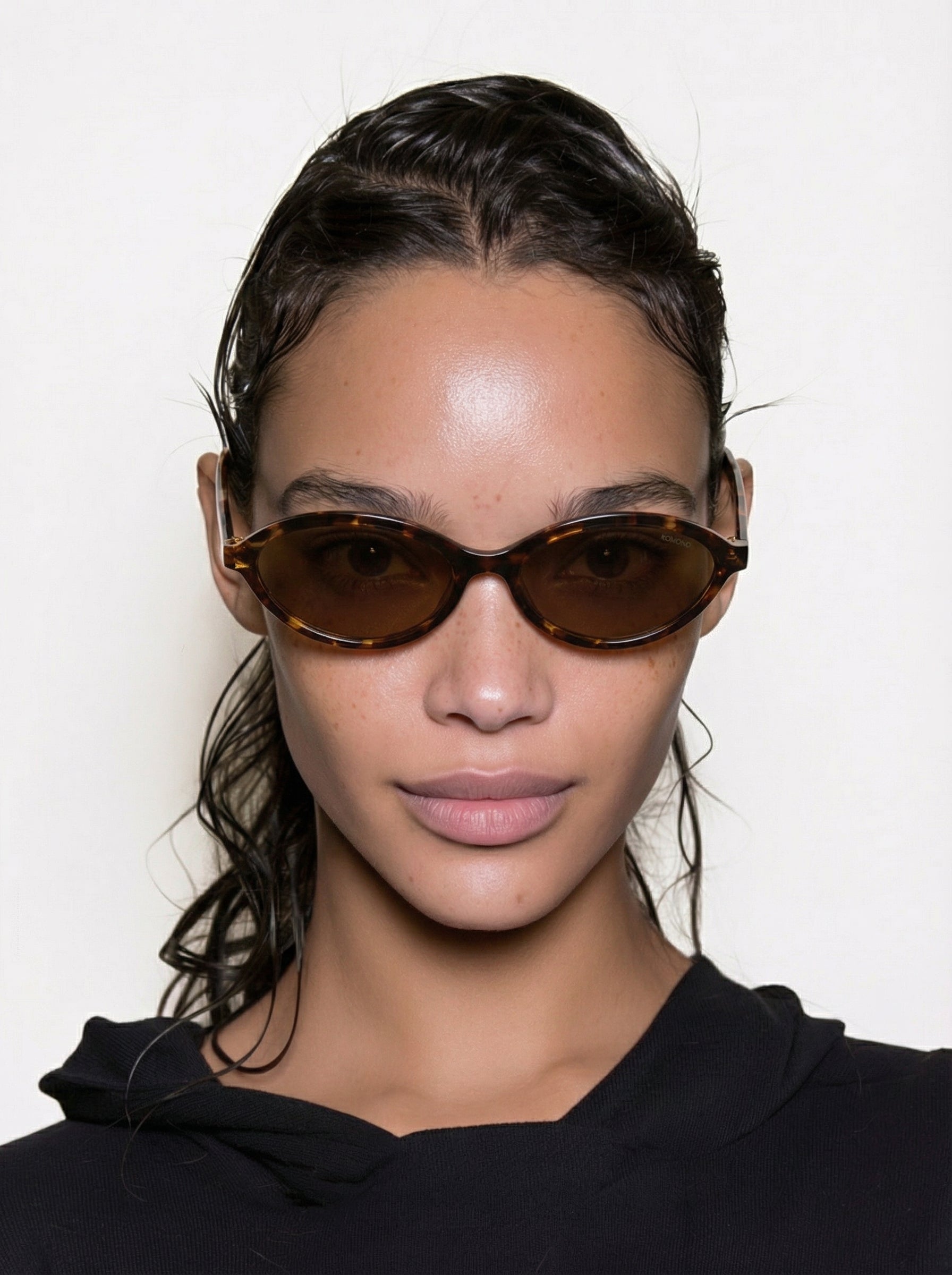 Komono Doris Havana Amber Sunglasses