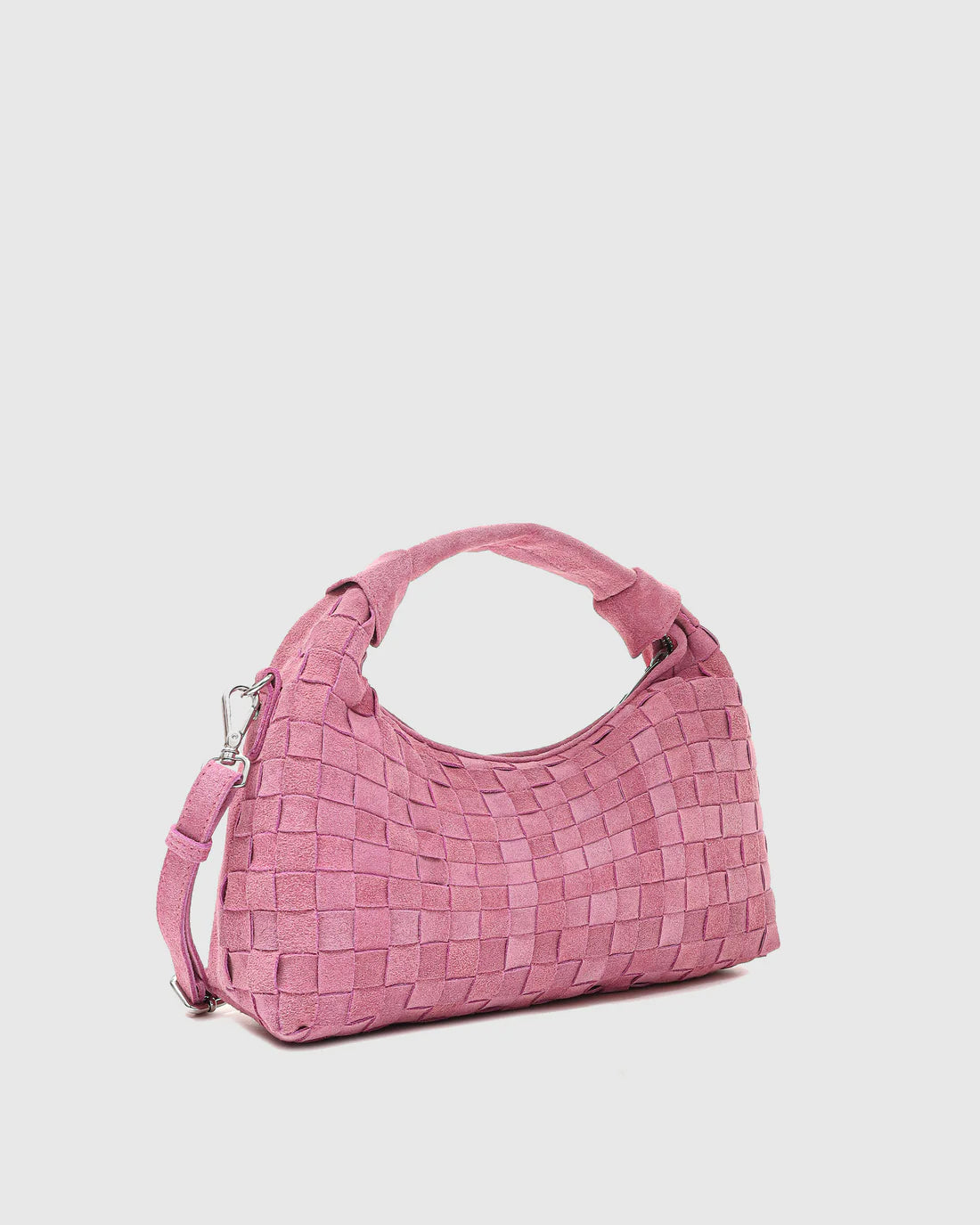 Kabelka Dandy Braided Cloud Suede Pink