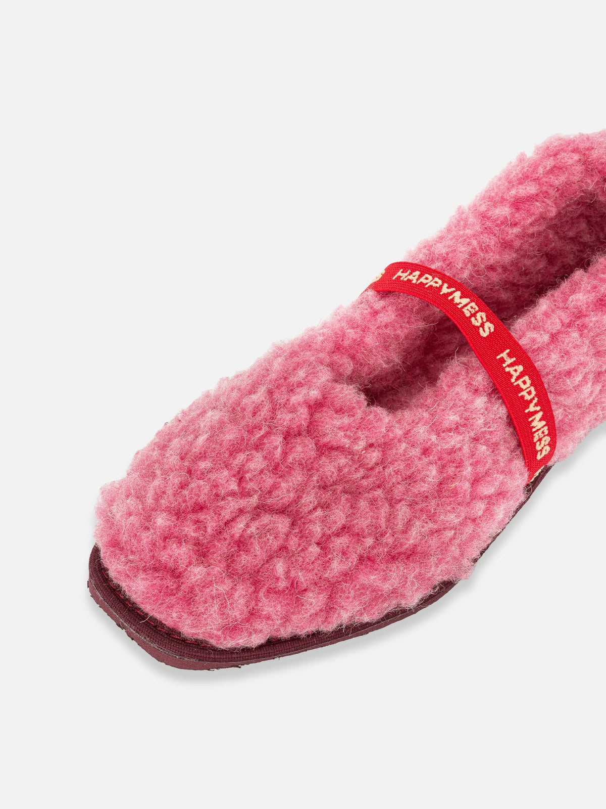 Slippers z vlny Dusty Pink