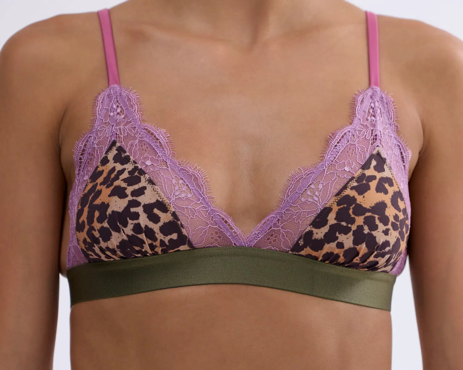 bralette Love Lace leopard