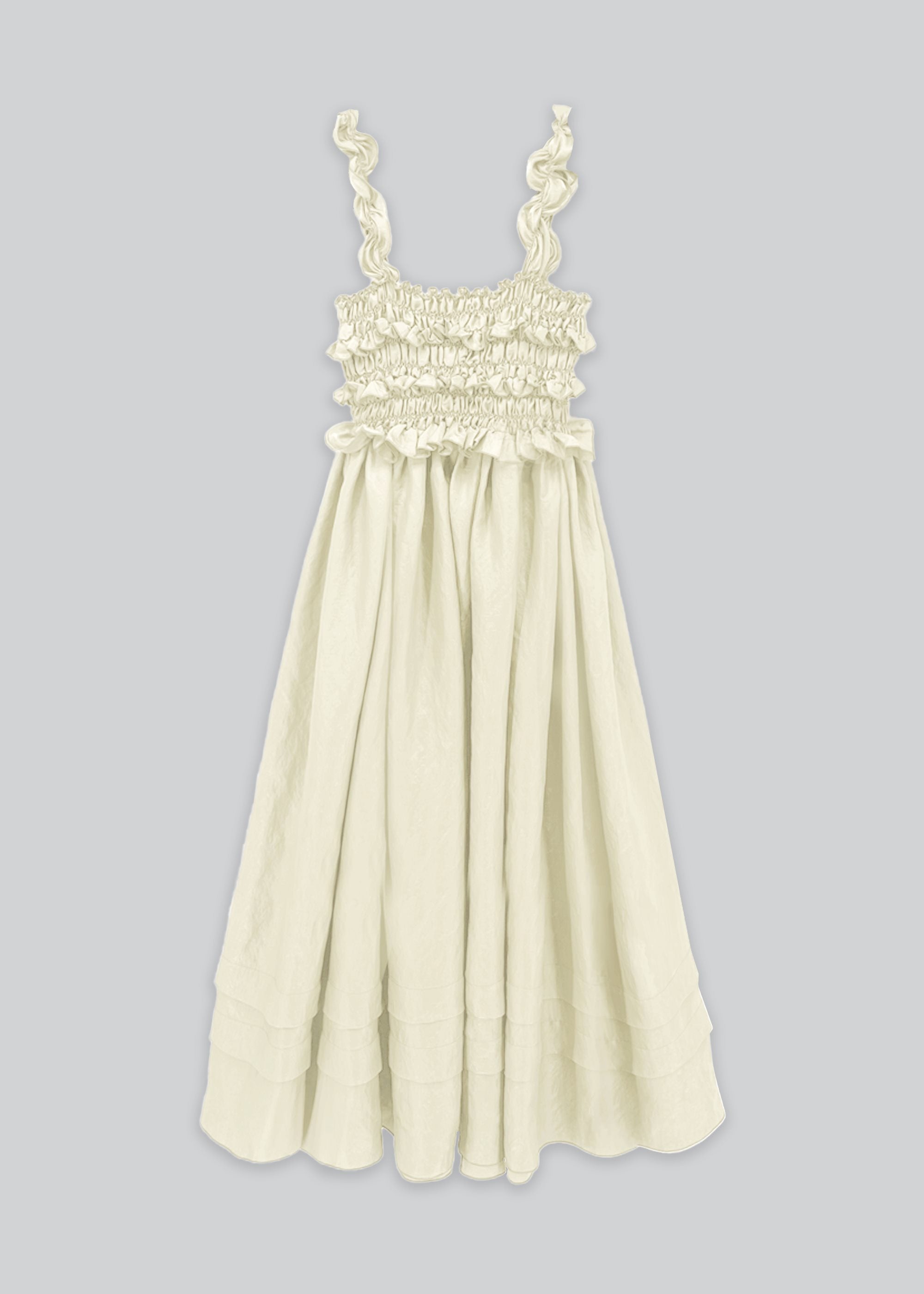šaty Linen Ruffle Sundress