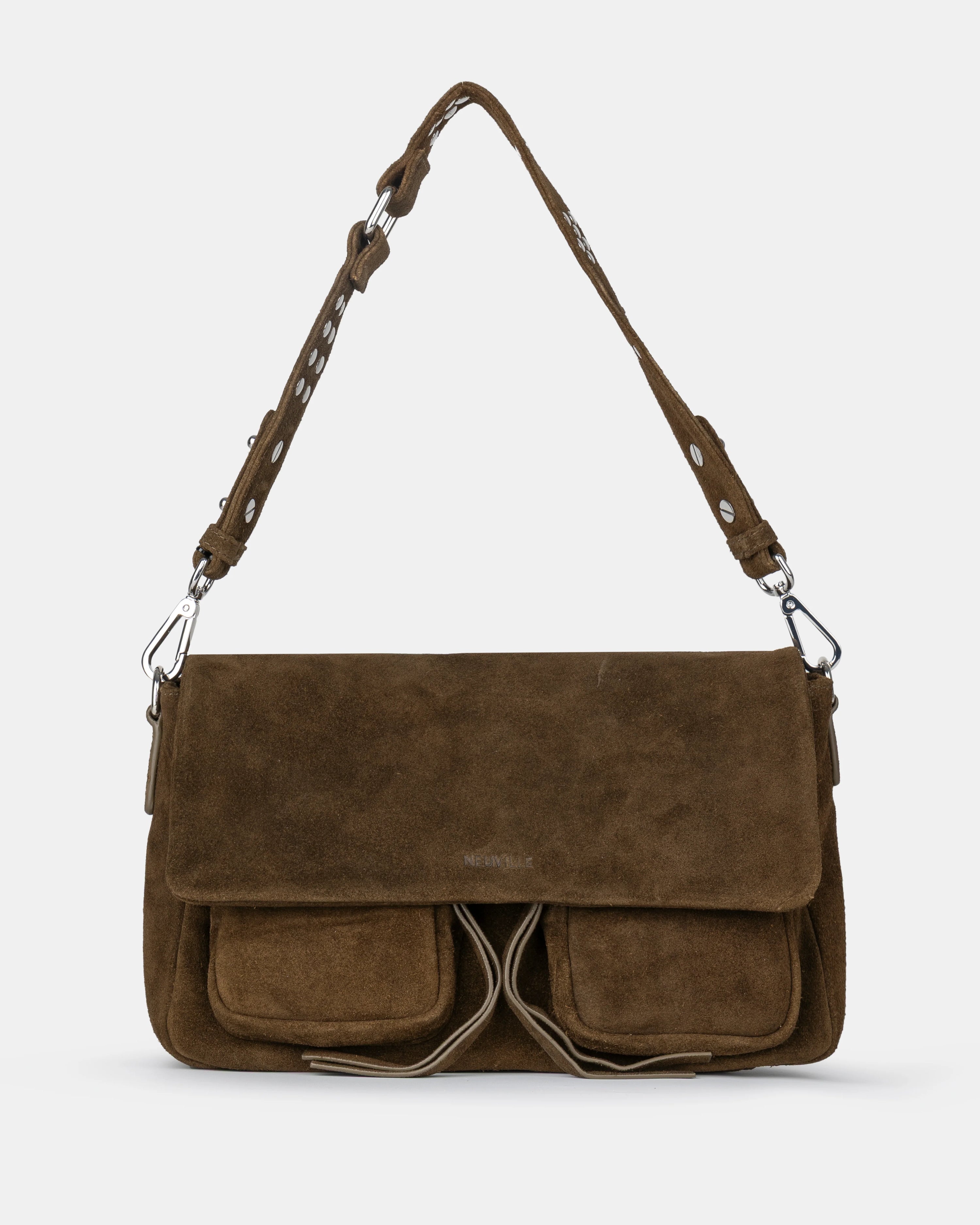 Handbag Max suede khaki