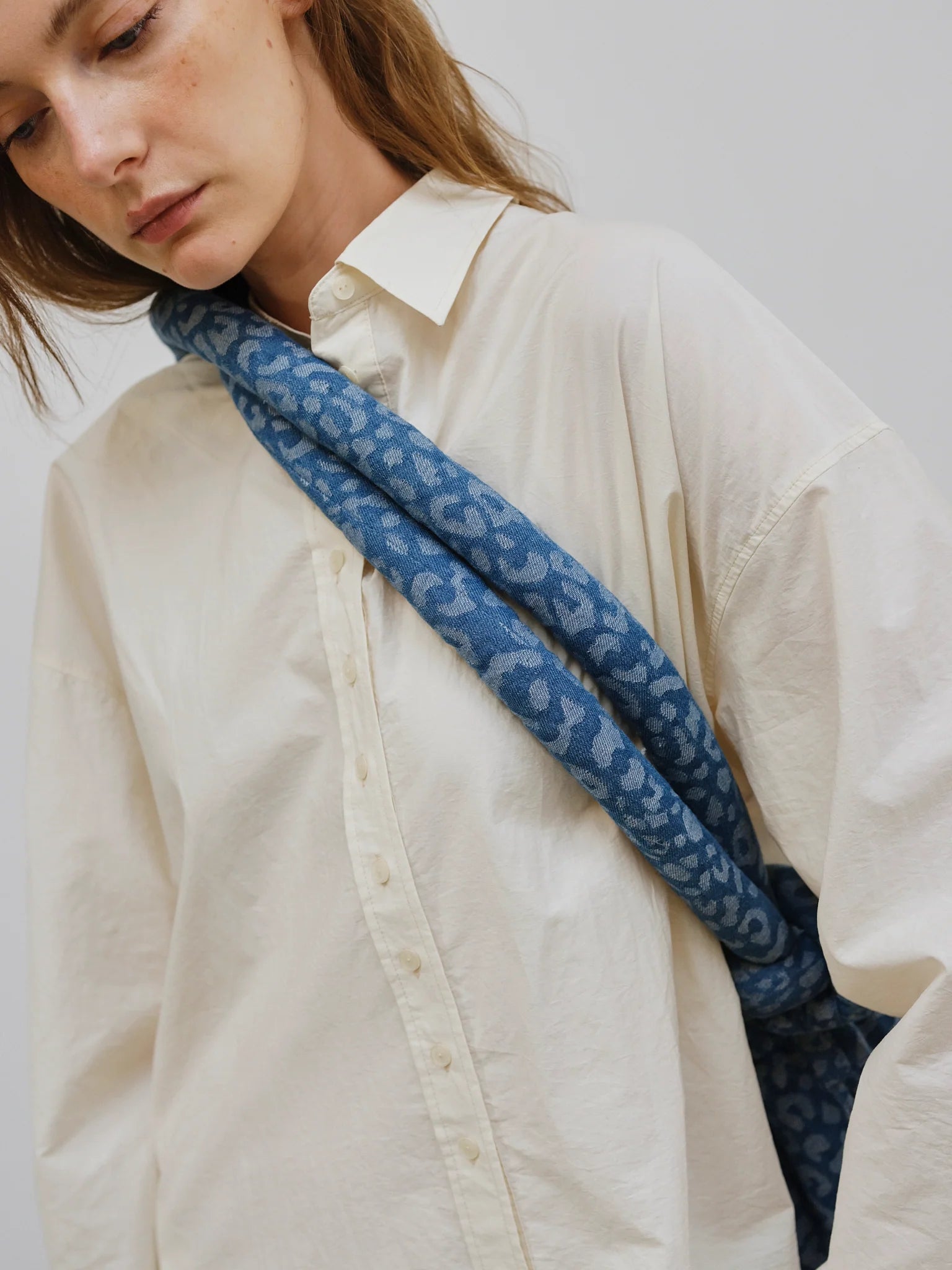 taška Ona Soft leopard denim