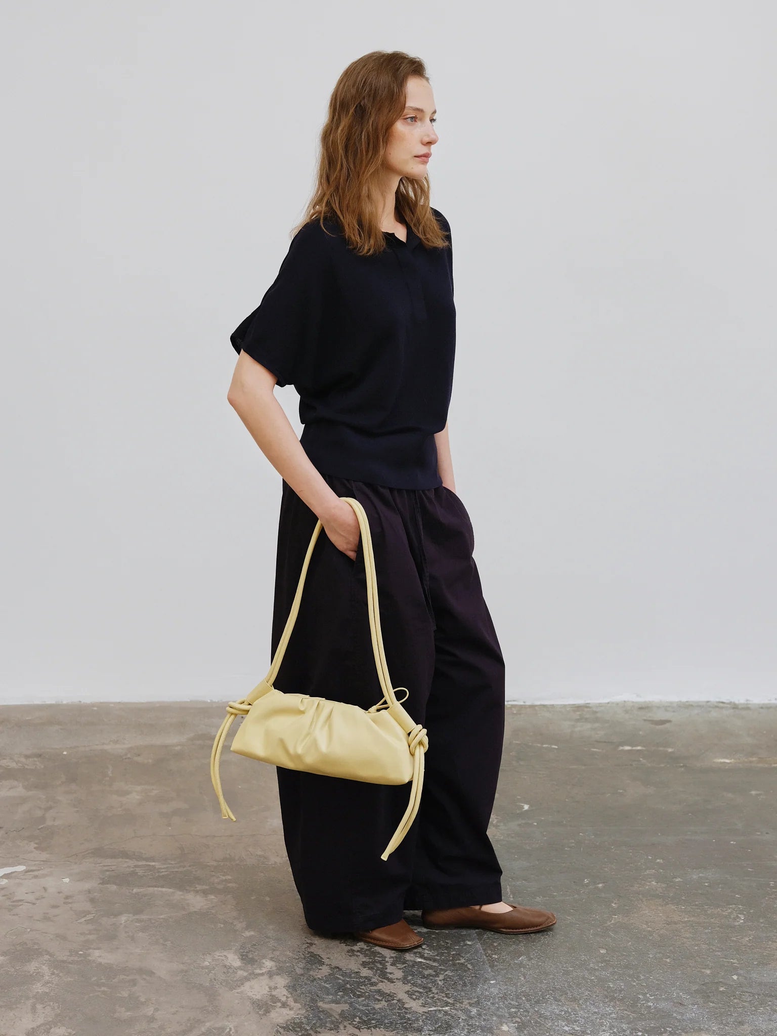 Dumpling Bag: Butter yellow