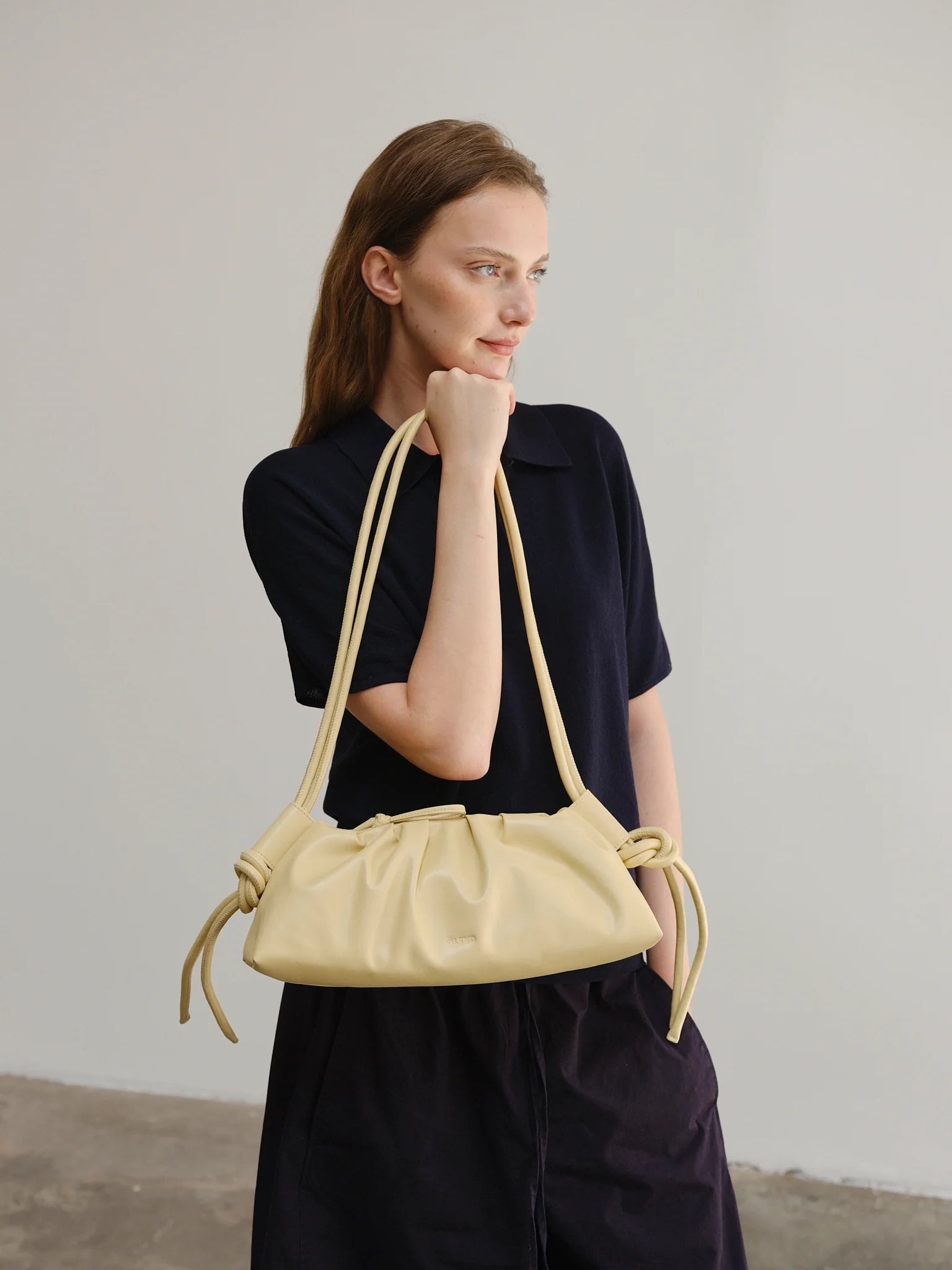Dumpling Bag: Butter yellow