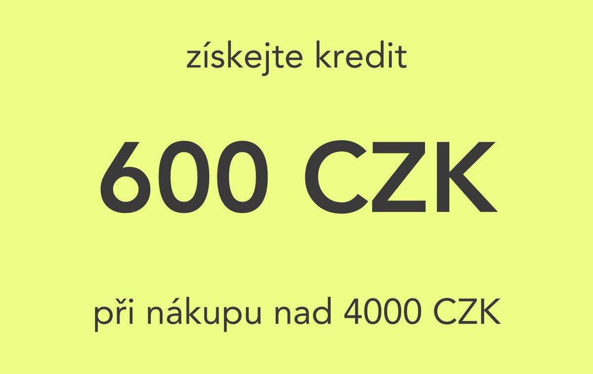 store credit 600 CZK