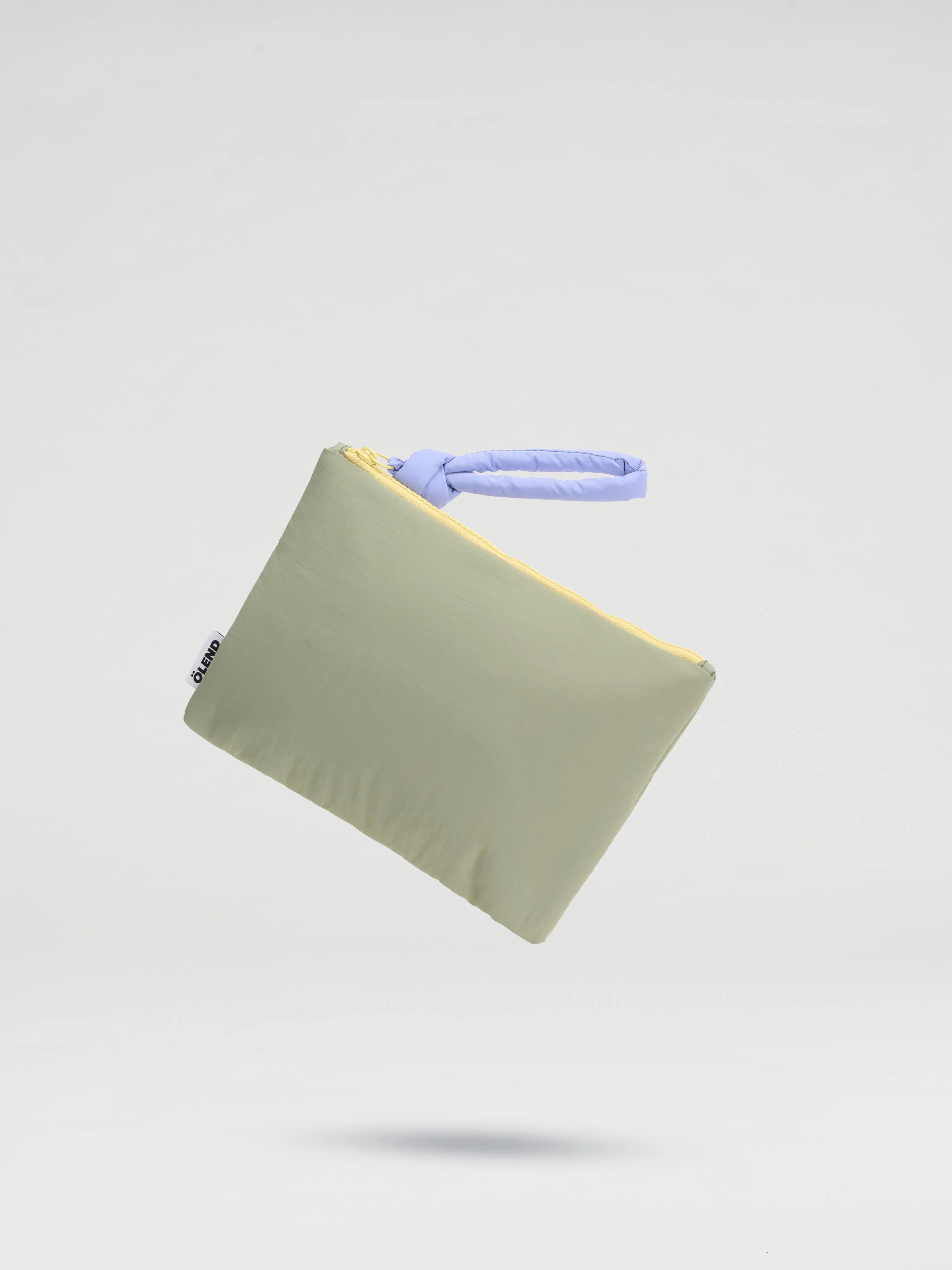 taštička padded pouch sage + lilac