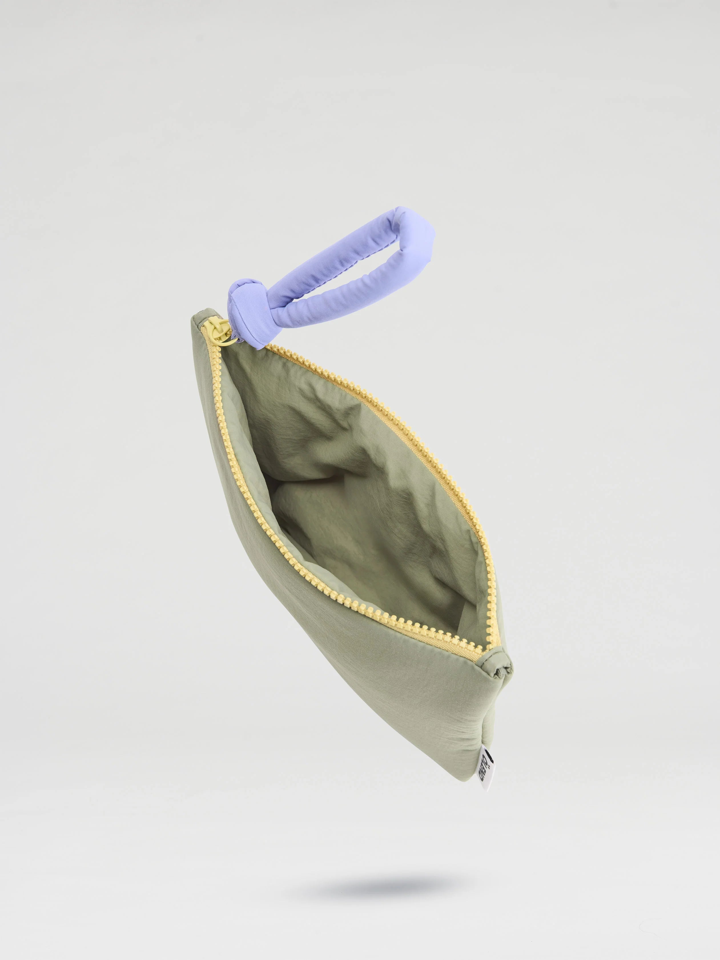taštička padded pouch sage + lilac