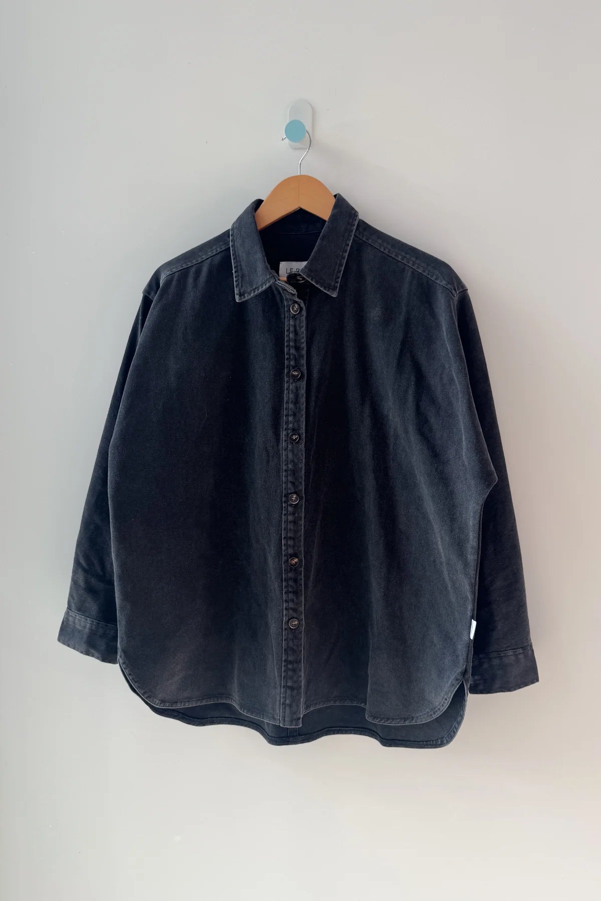 košile Theo Black Denim