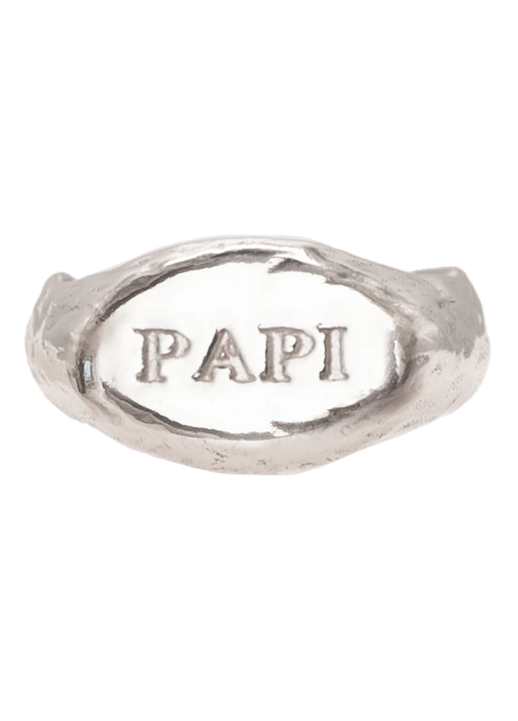 Papi Silver Signet Ring