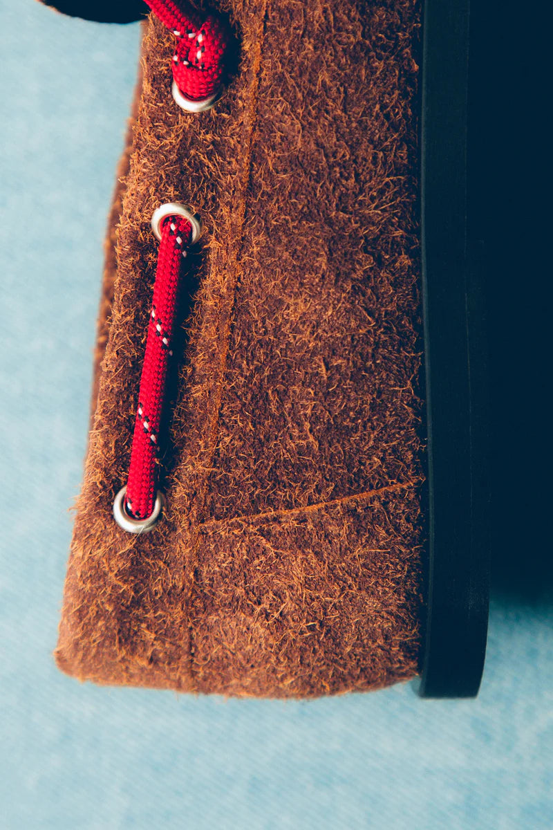 mokasíny Ariete suede hairy caramel