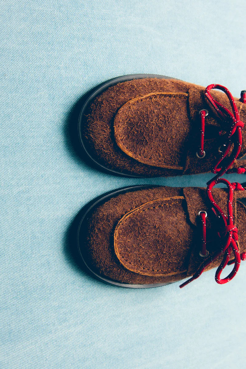 mokasíny Ariete suede hairy caramel