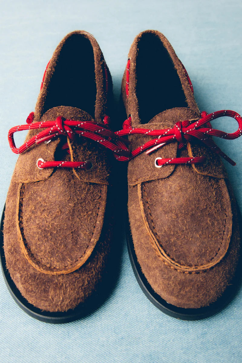 mokasíny Ariete suede hairy caramel