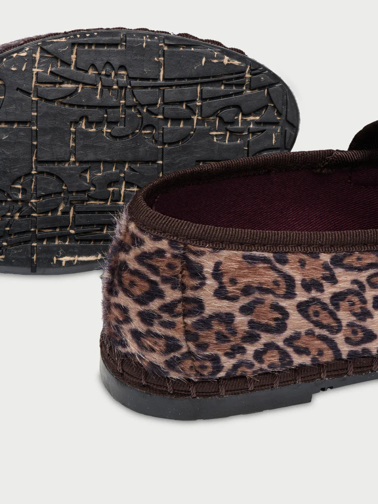 Pierre Leopard Brown ballet flats
