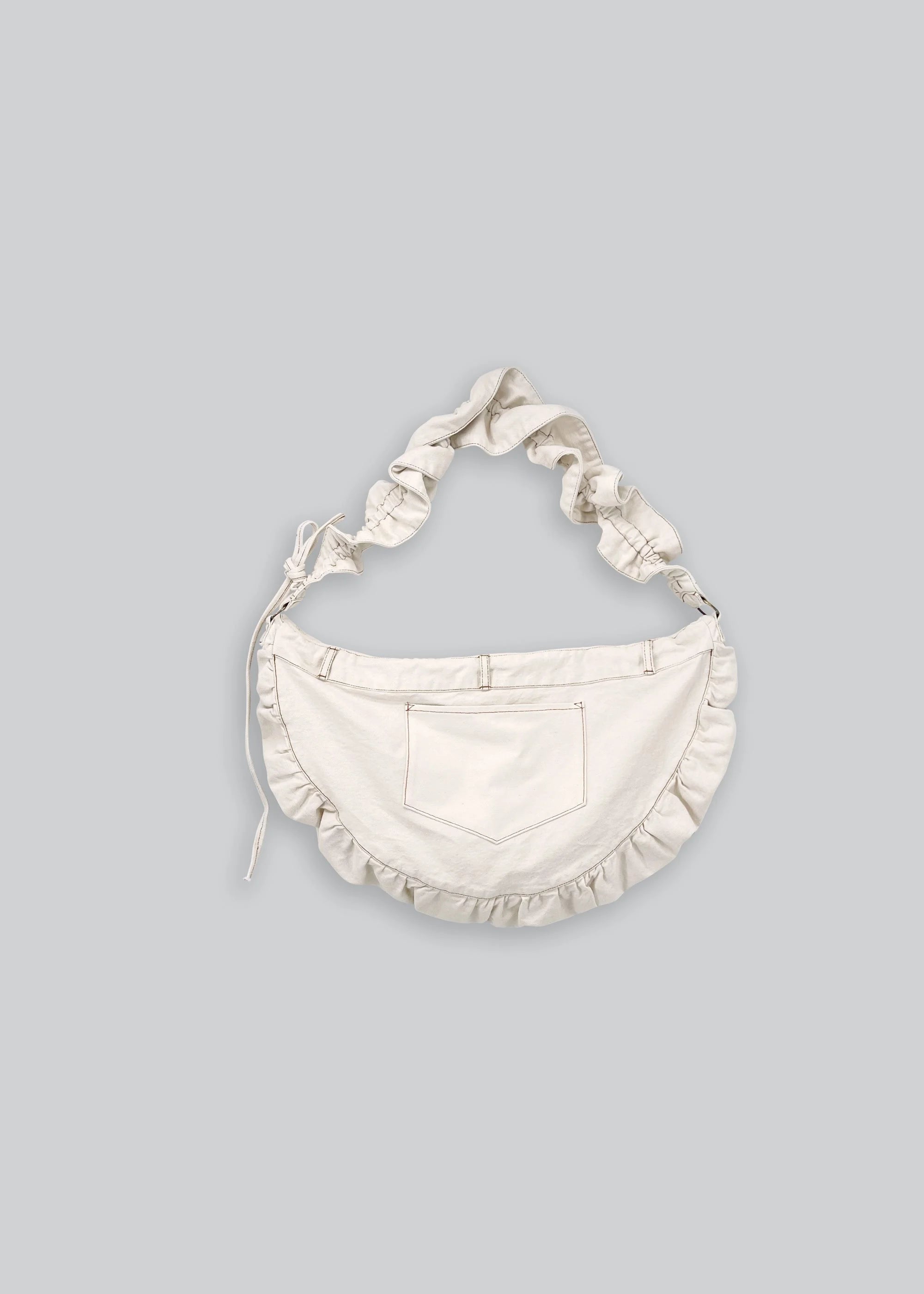 taška Ruffle Denim Crossbody