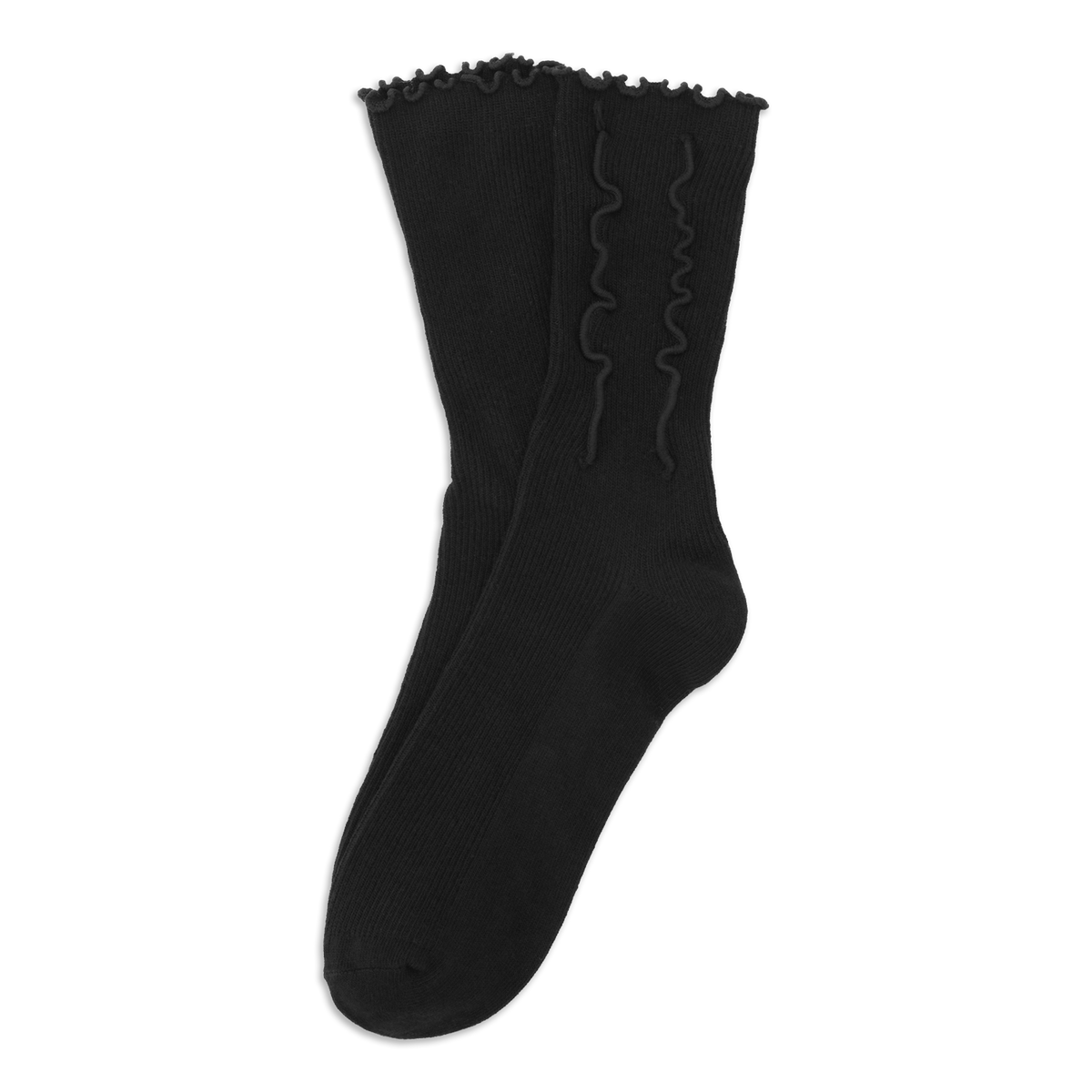 ponožky ruffle Black