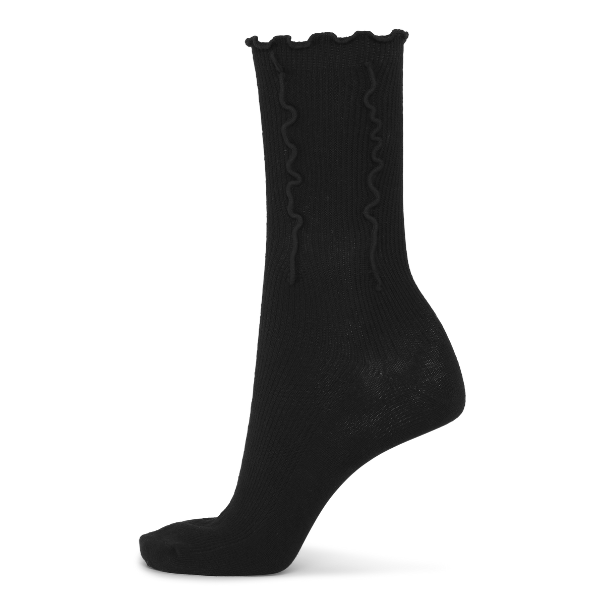 ponožky ruffle Black