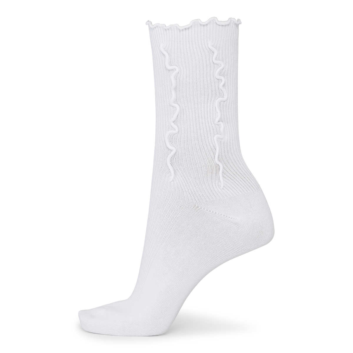 ponožky ruffle White