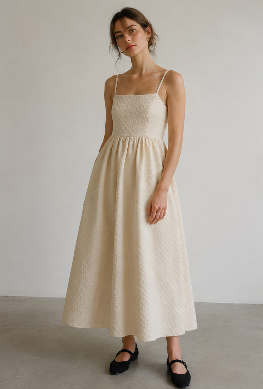 Anjou dress cream