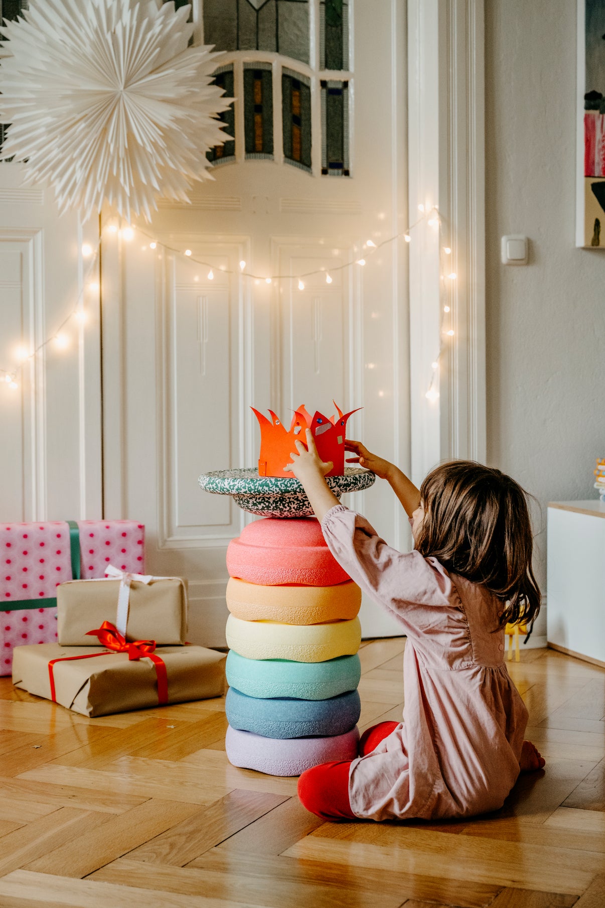 Stapelstein® Blush special rainbow set pastel 6+1