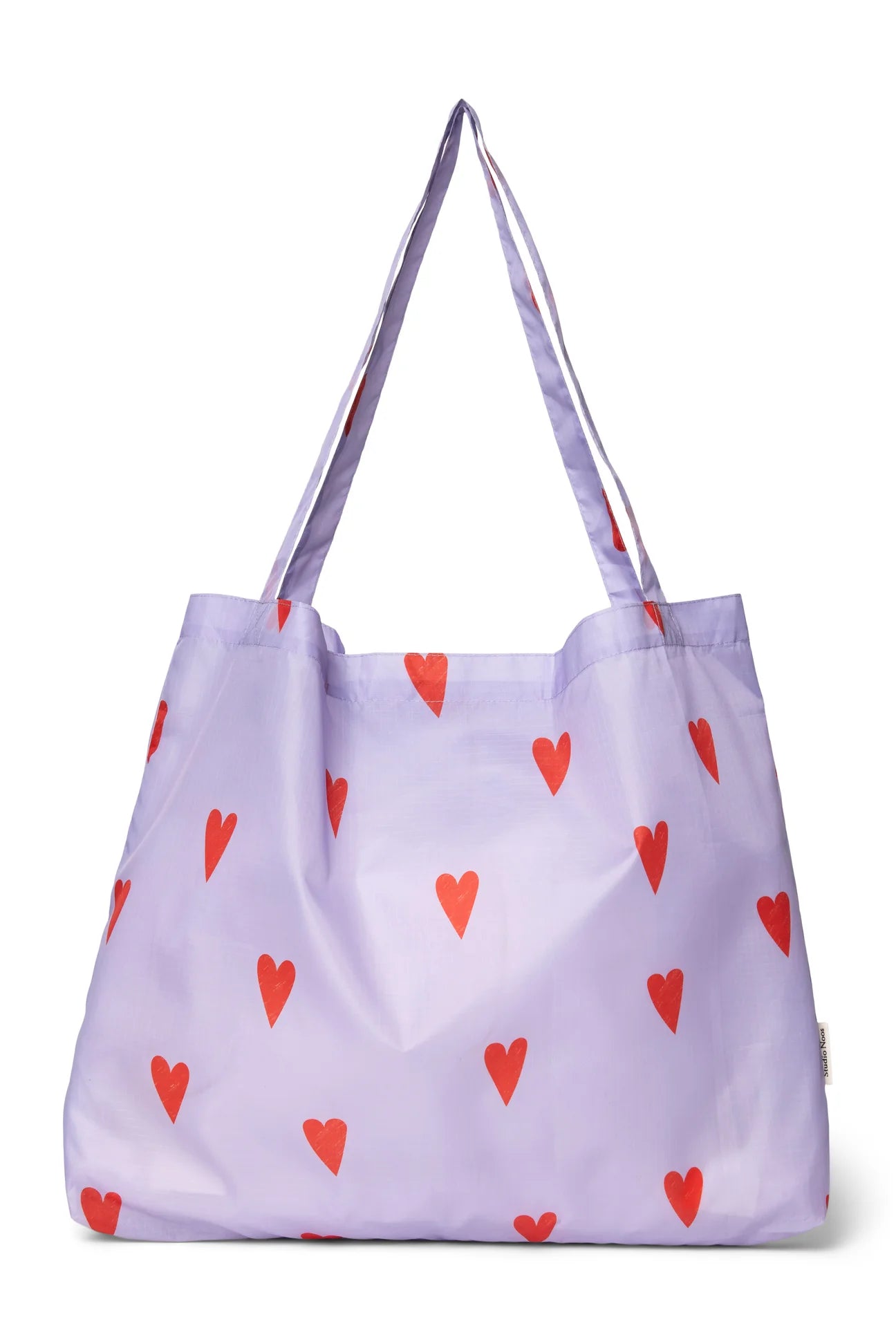 grocery bag Lilac Hearts