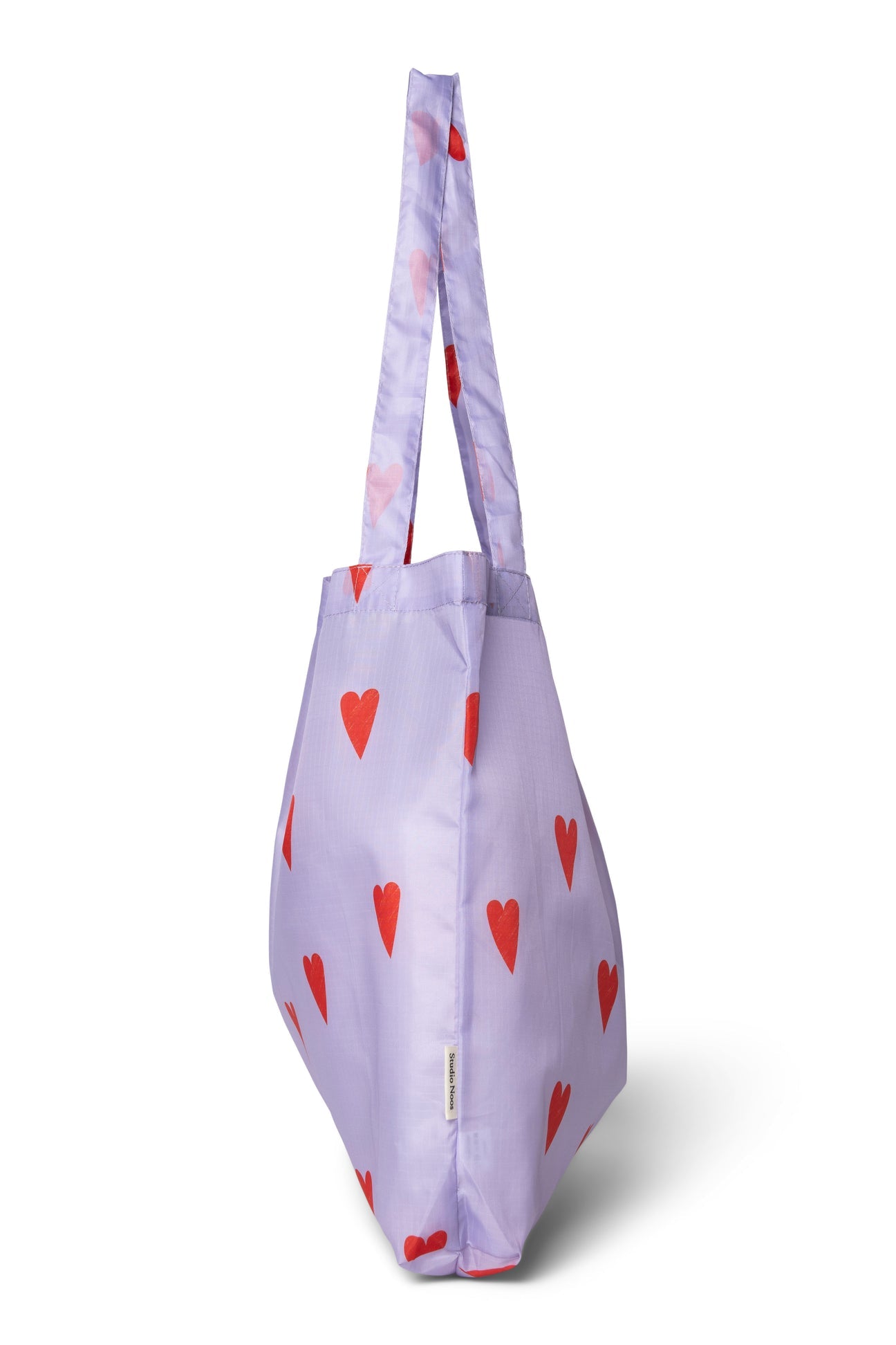 grocery bag Lilac Hearts