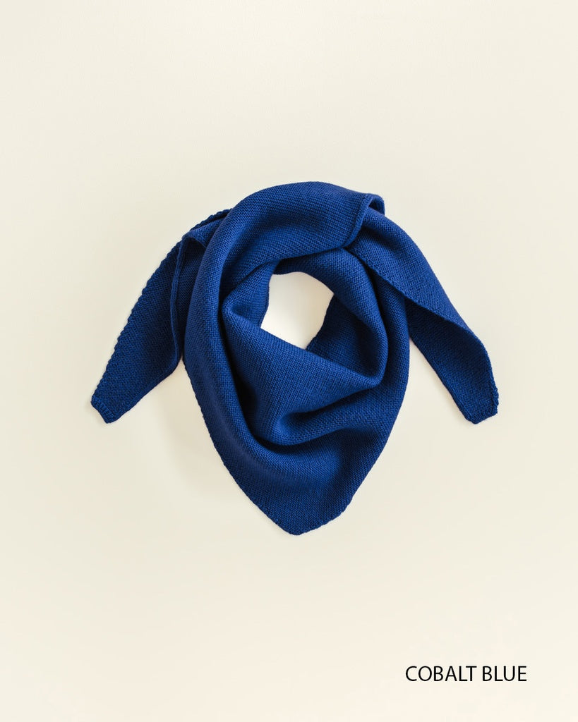 Triangle scarf Josephina cobalt blue