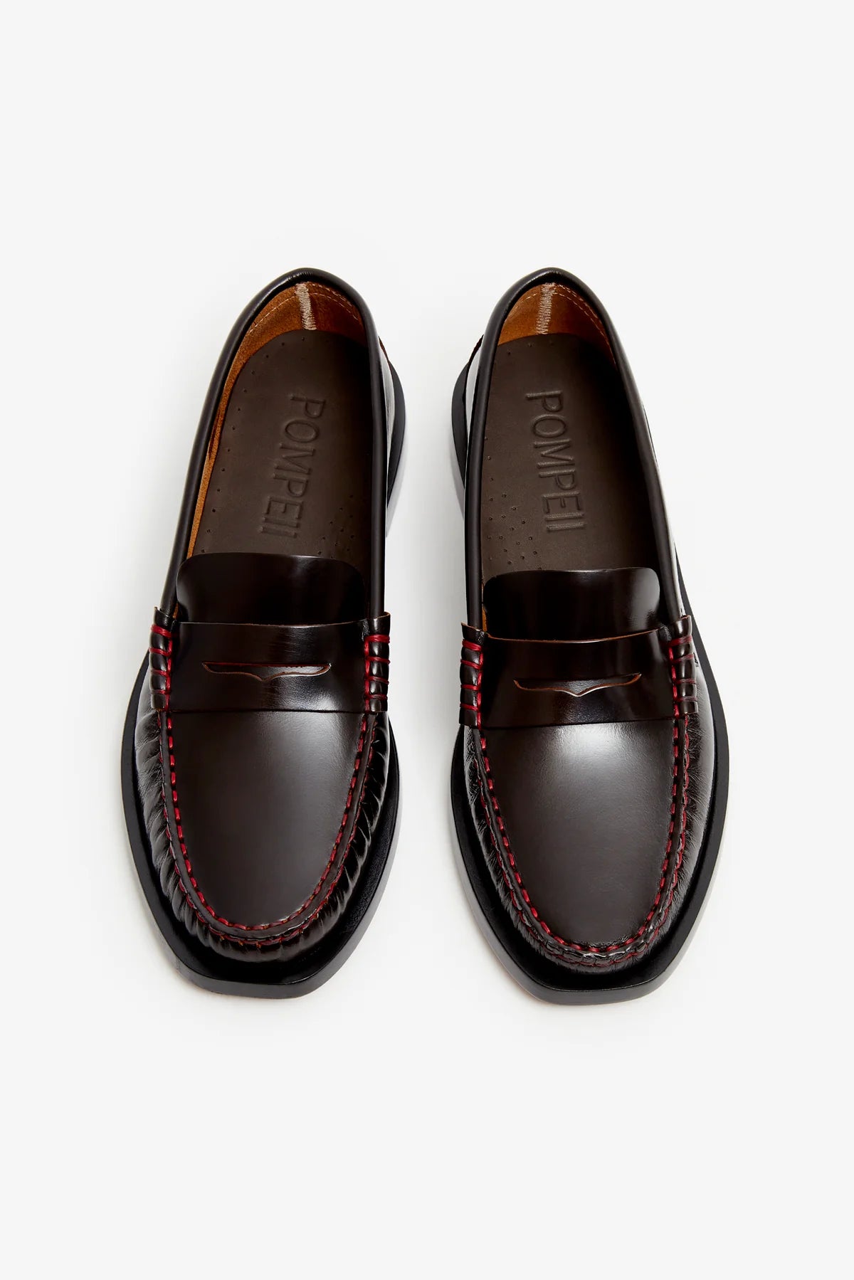 mokasíny Vega antik moka red