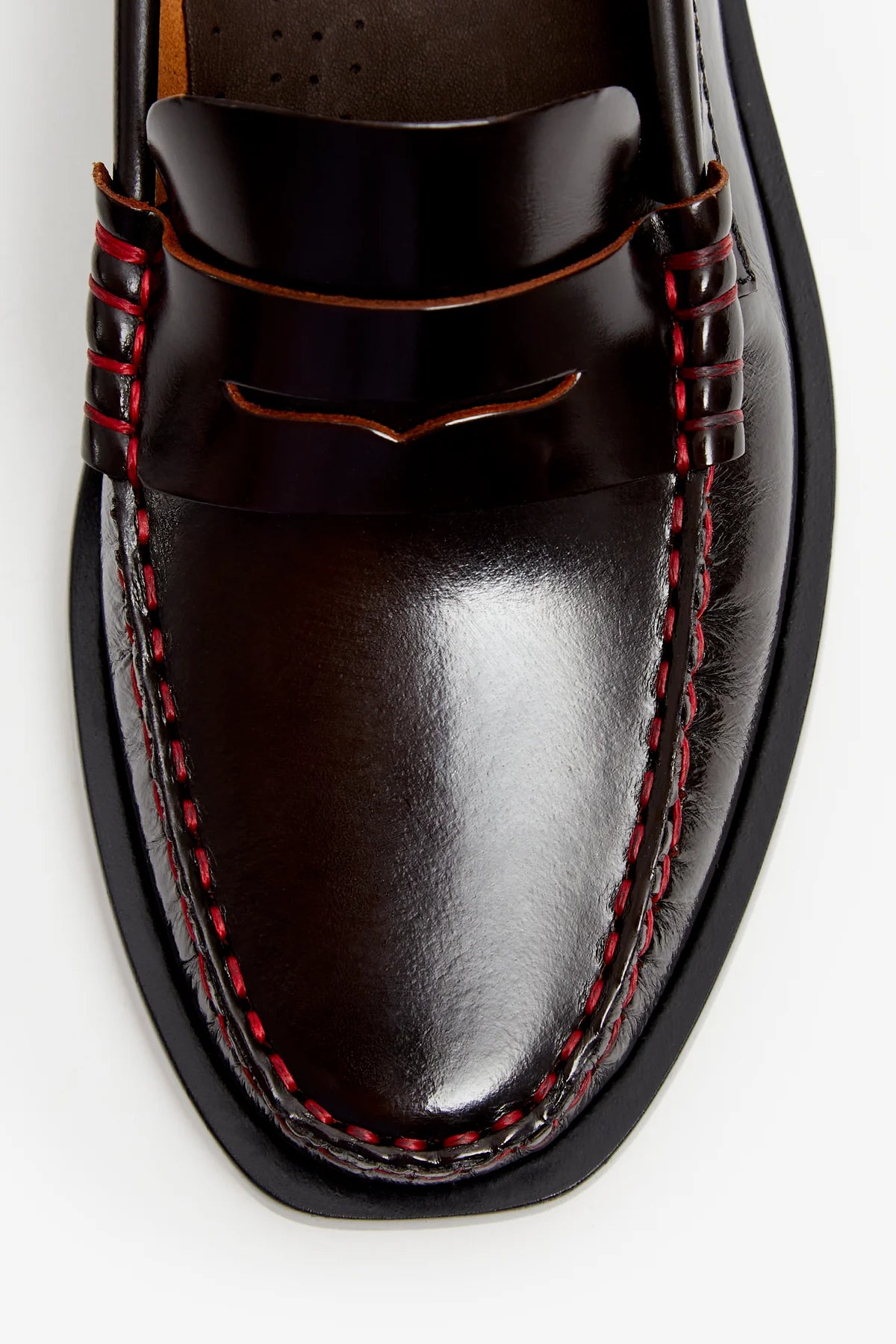 mokasíny Vega antik moka red