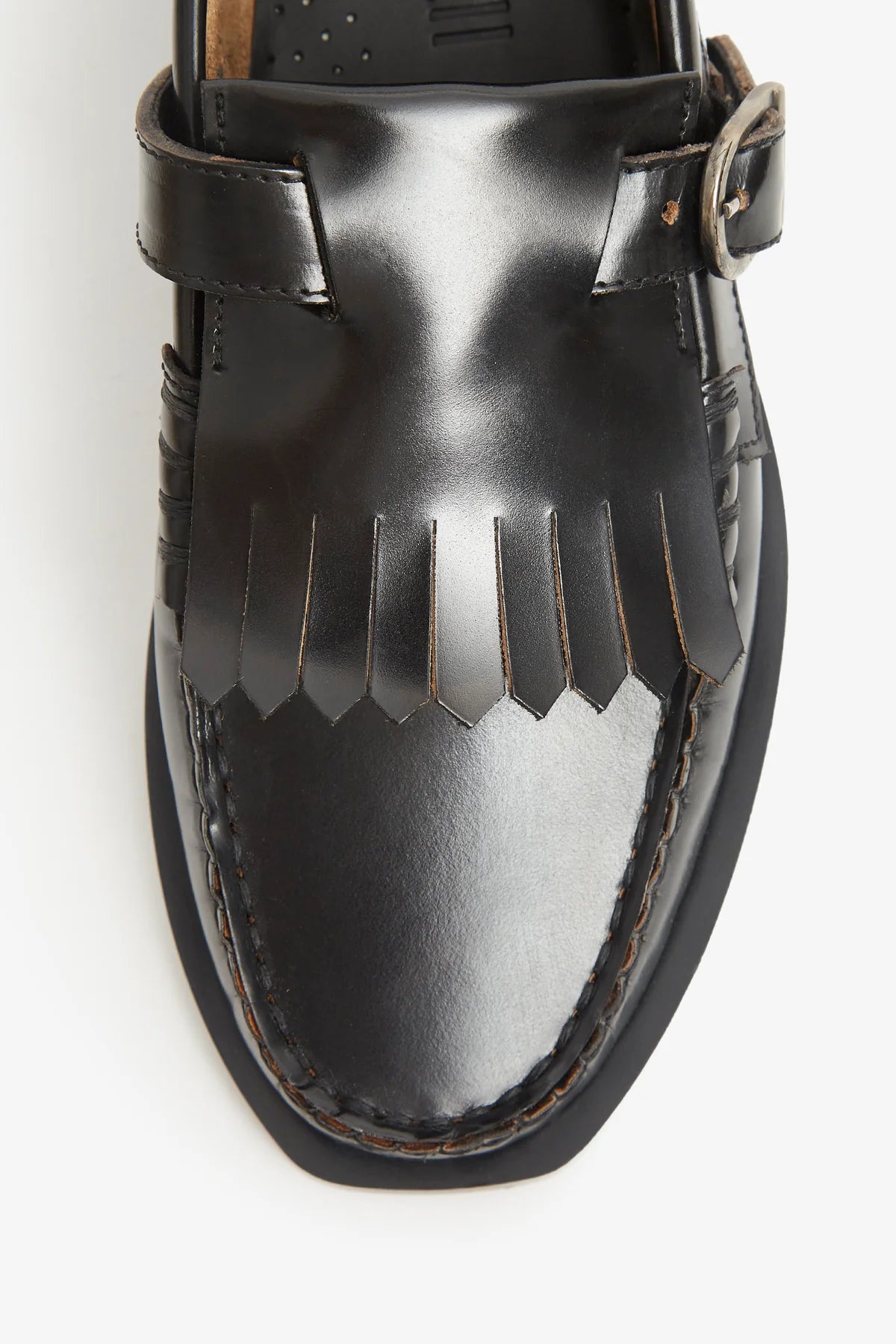 mokasíny Vega T-bar leather black