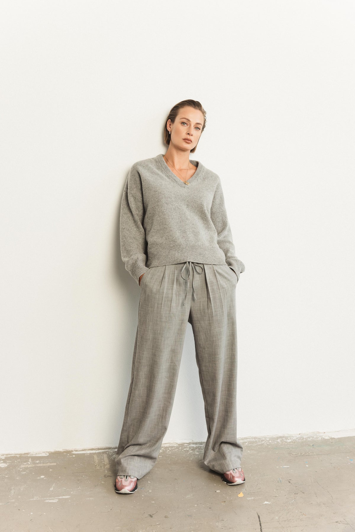 Straight pants mid waist