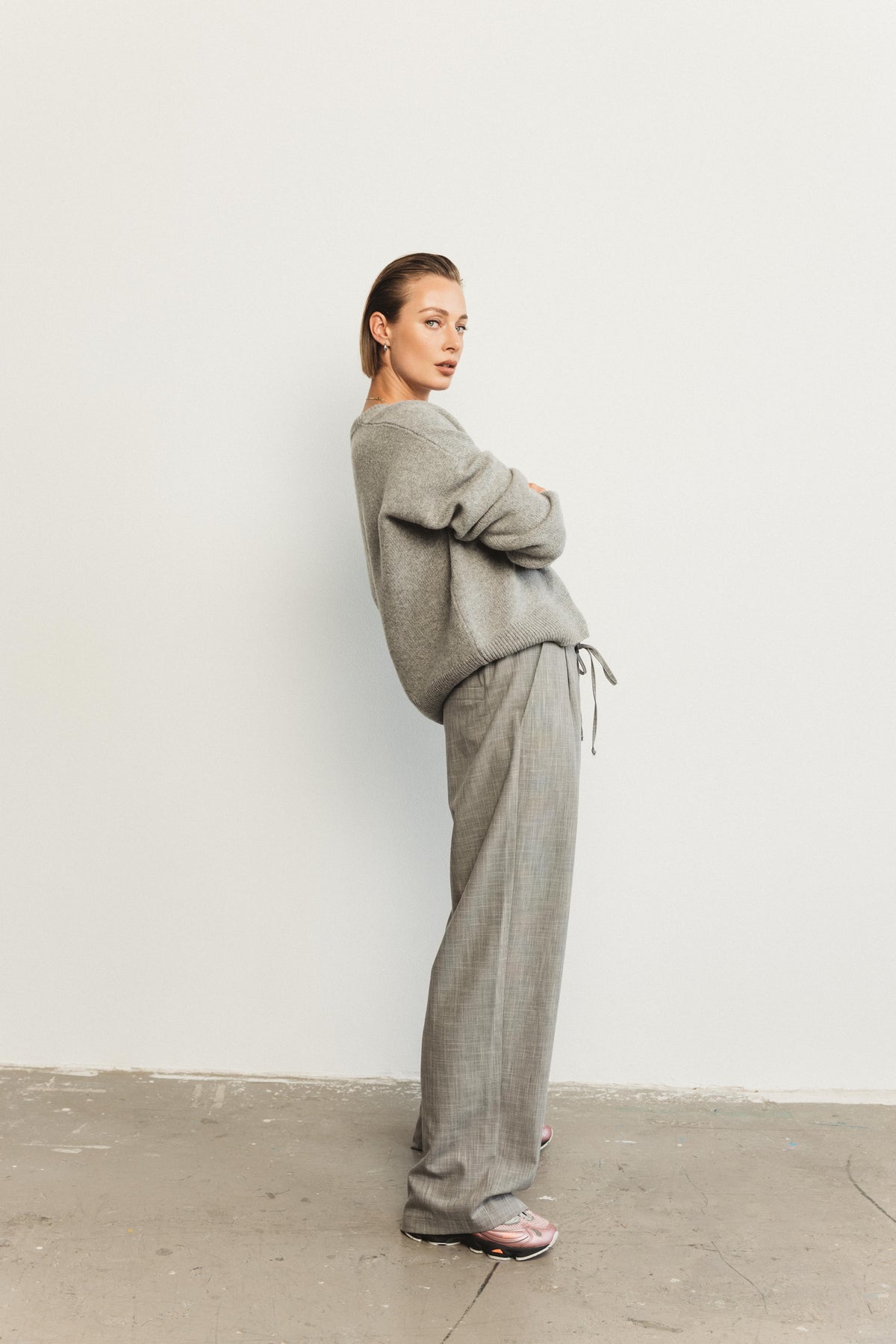 Straight pants mid waist