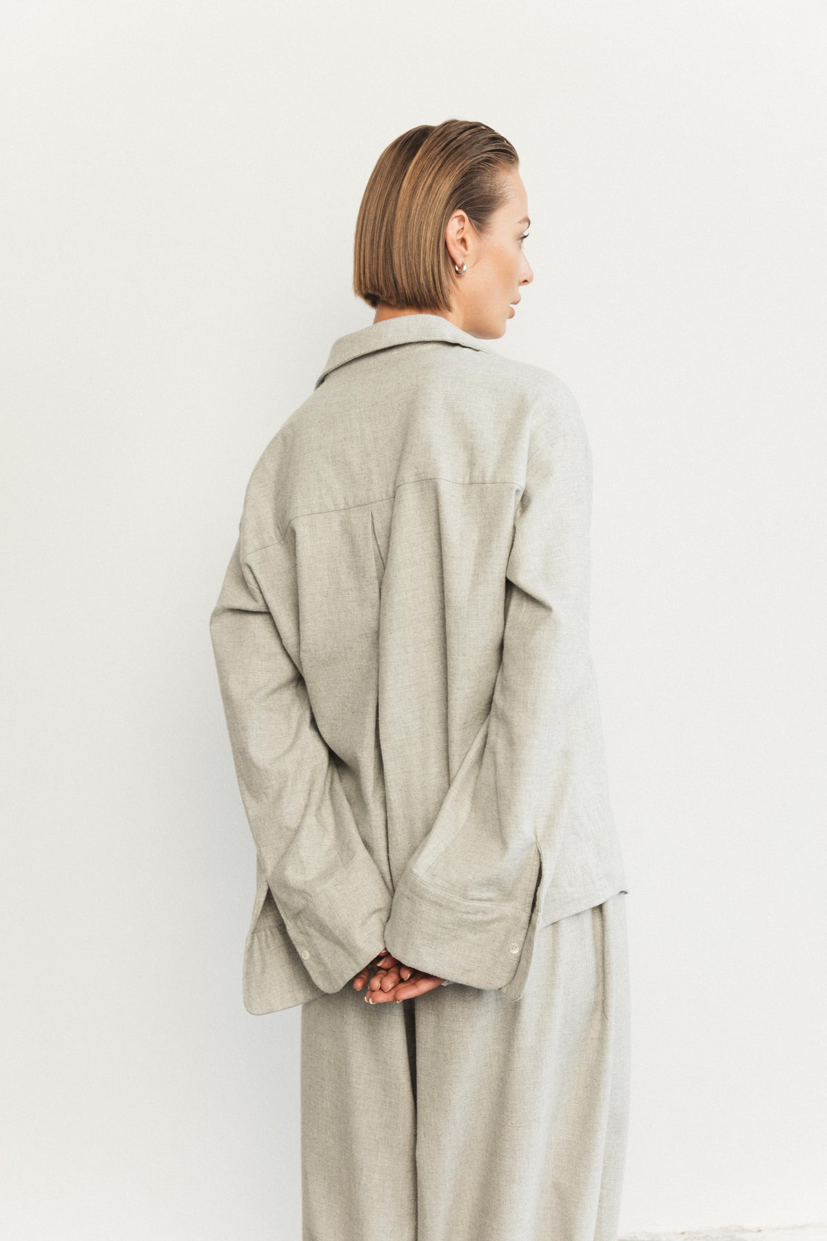 Toby shirt flanel grey