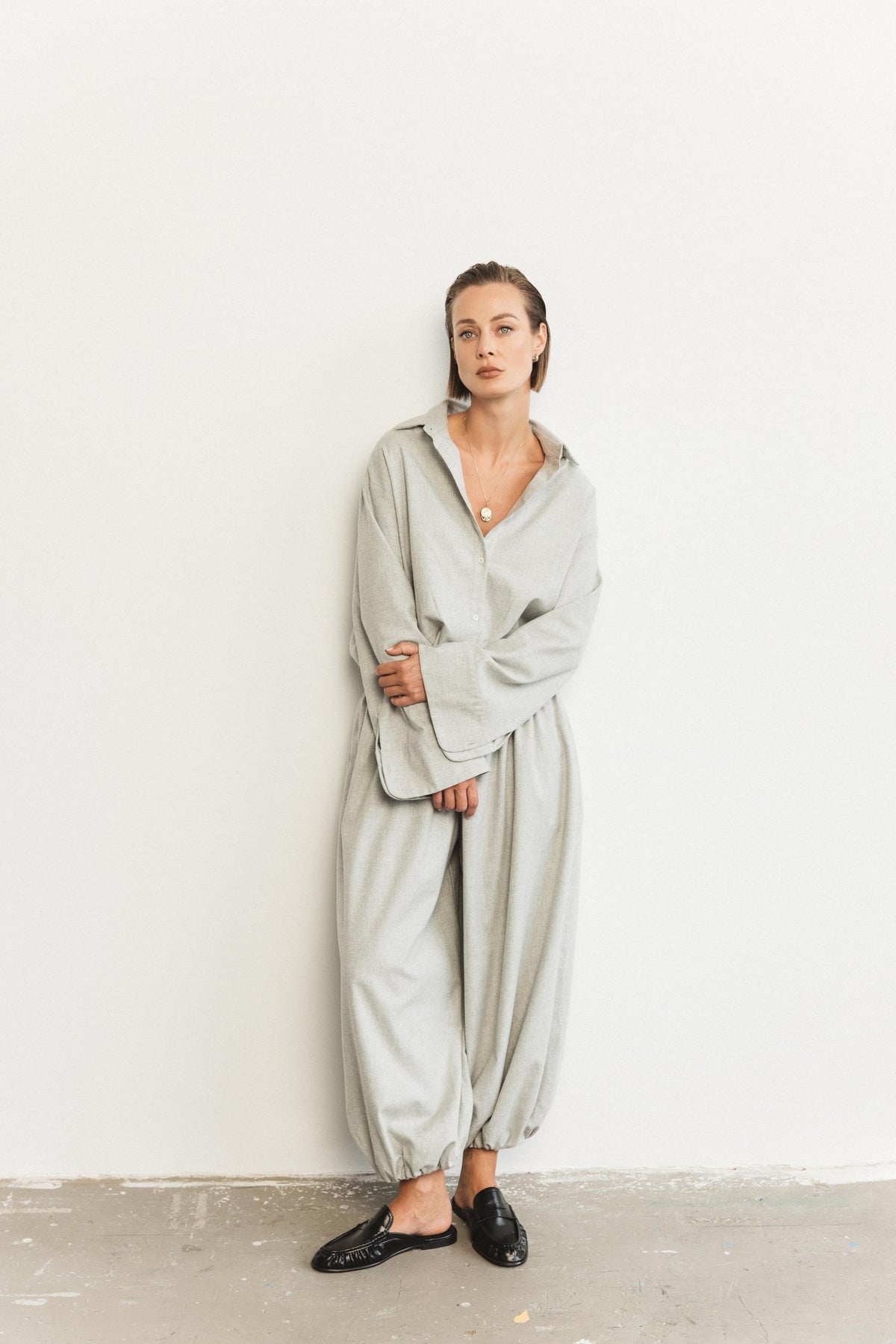 Set Toby + Balloon flanel grey – wildmoon