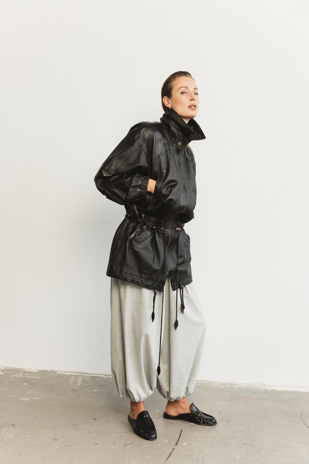 Ballooon pants flanel grey