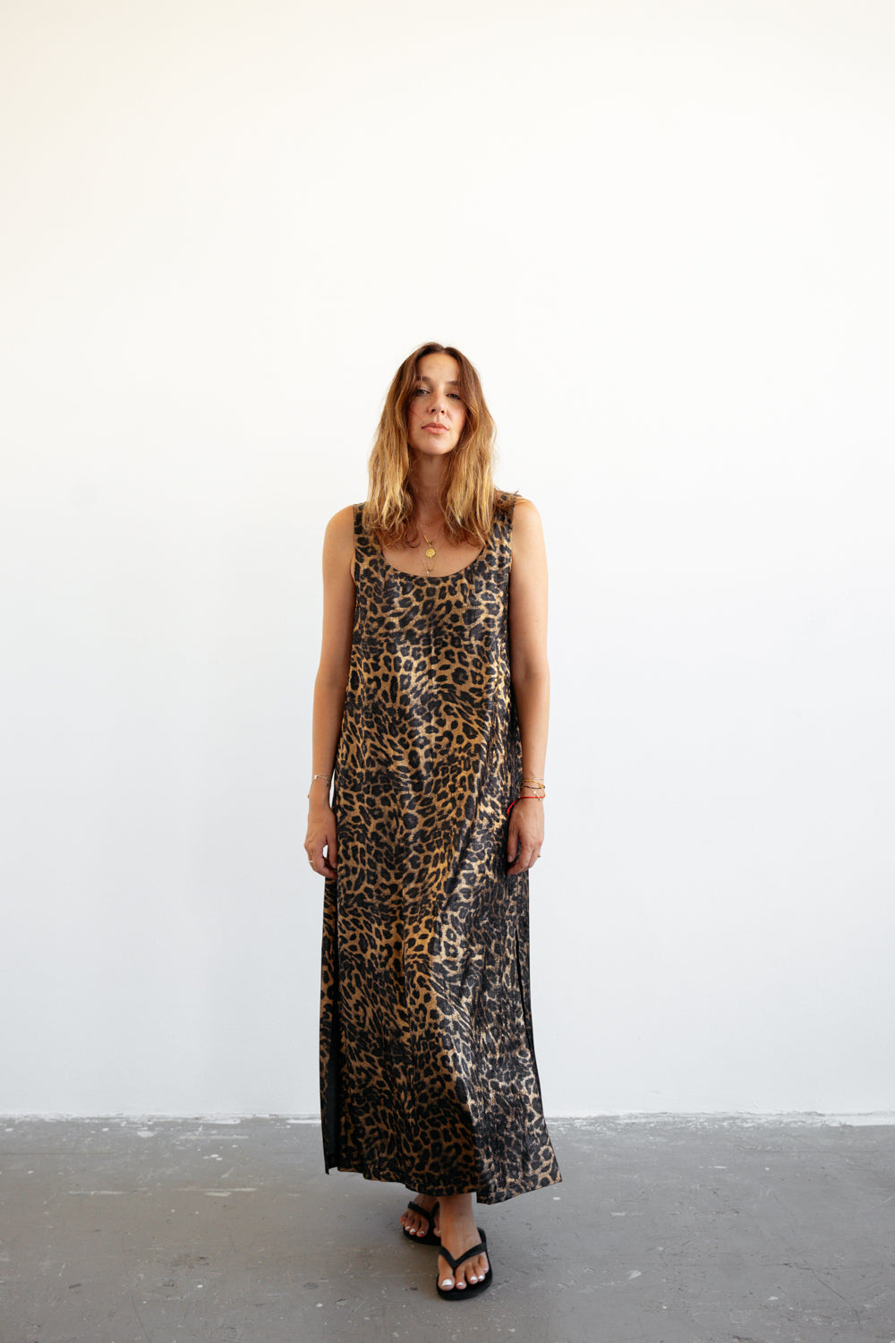 šaty Lola maxi leopard